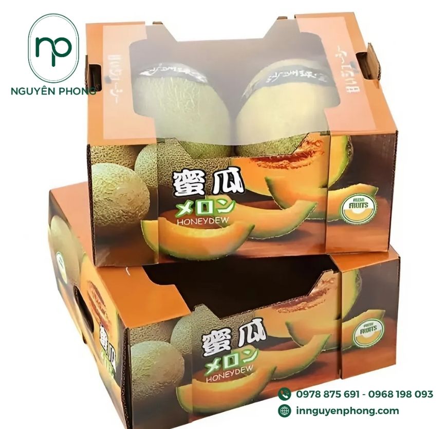 Mẫu thùng carton đựng trái cây đẹp